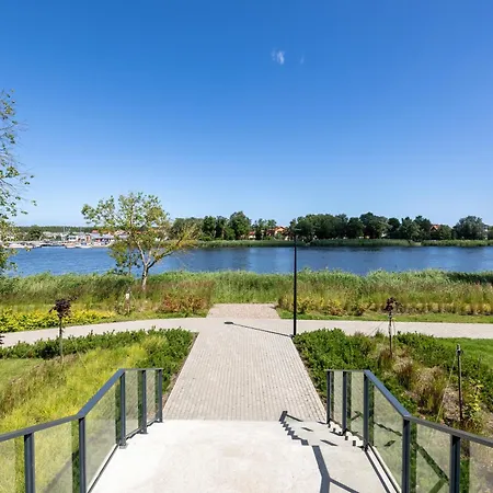Dziwna River Z Frontowym Widokiem Na Rzeke I Basenem Epapartamenty Apartment