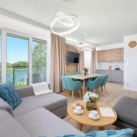 Dziwna River Z Frontowym Widokiem Na Rzeke I Basenem Epapartamenty * Dziwnow