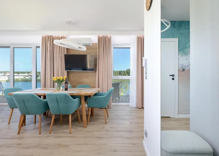 アパート Dziwna River Z Frontowym Widokiem Na Rzeke I Basenem Epapartamenty