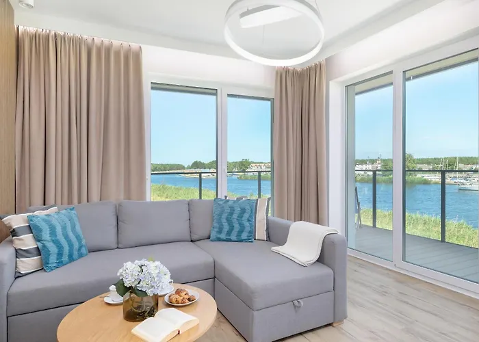 アパート Dziwna River Z Frontowym Widokiem Na Rzeke I Basenem Epapartamenty Dziwnów