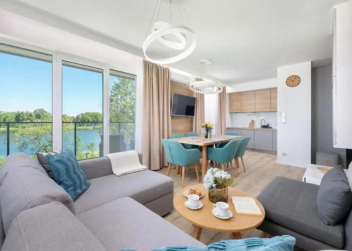 Dziwna River Z Frontowym Widokiem Na Rzeke I Basenem Epapartamenty * Dziwnów