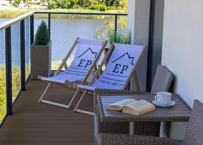 アパート Dziwna River Z Frontowym Widokiem Na Rzeke I Basenem Epapartamenty